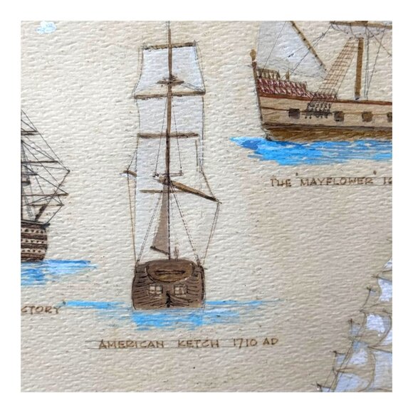 Maritime History Sailing Ships Beach House Coastal Historical Collectors Framed - Picture 11 of 16